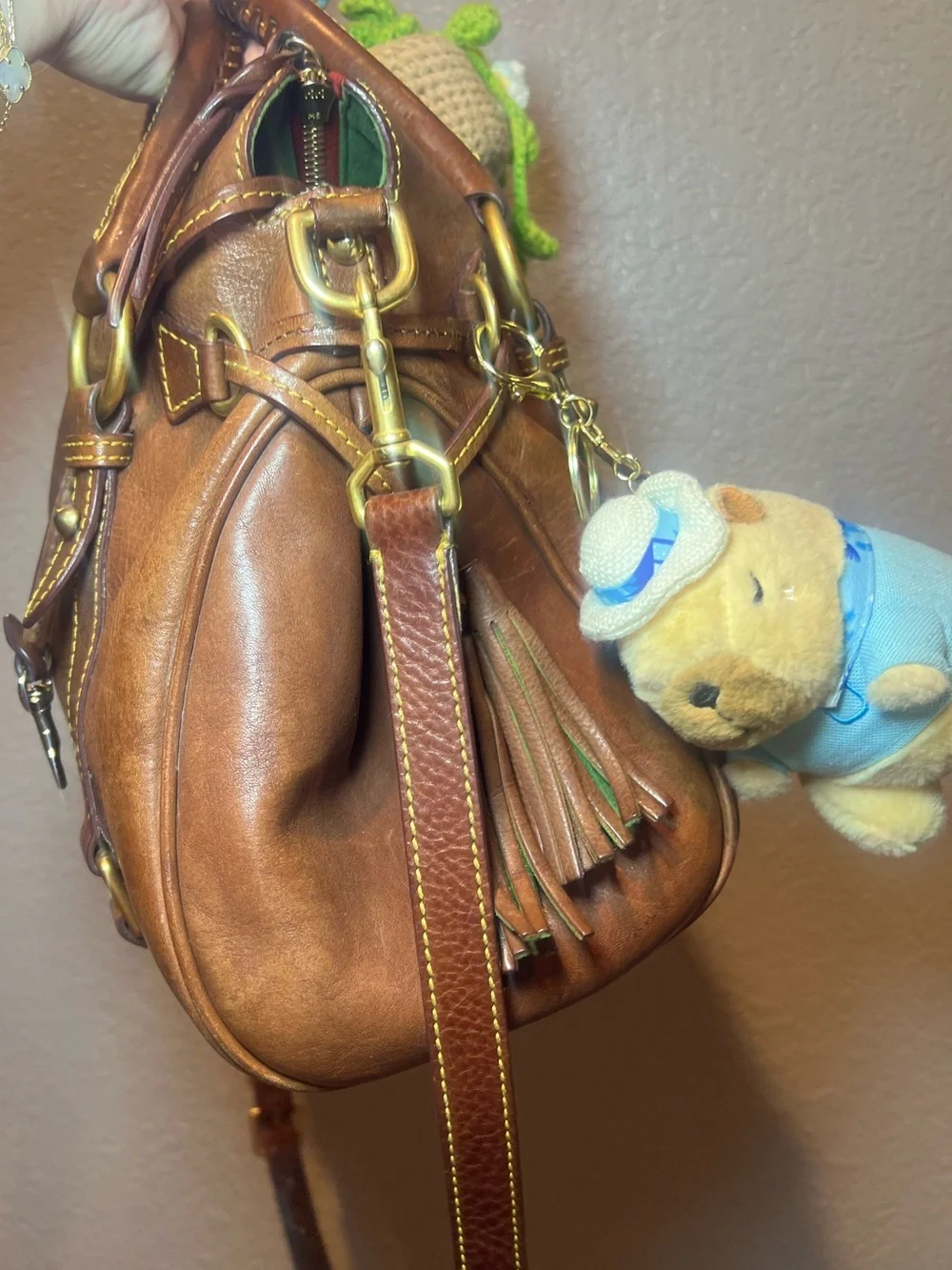 Dooney & Bourke Brown Leather Satchel